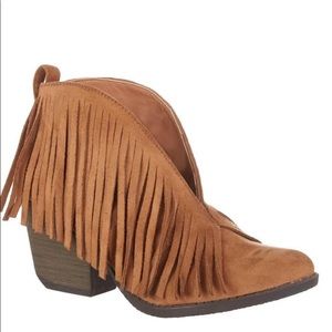 Fringe booties